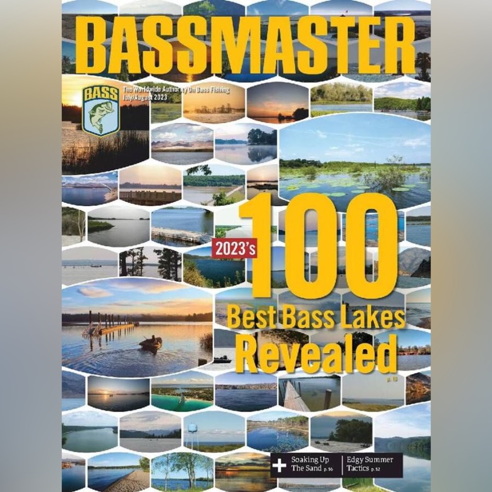 100 Best Bass Lakes Revealed - BassMaster July/August 2023. RARE FIND! NEW!